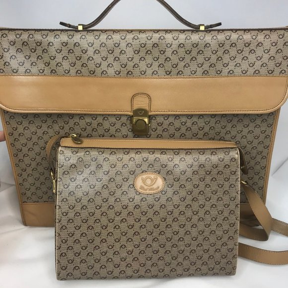 Flavi Vismano Firenze Tan Vintage Crossbody Purse - Picture 6 of 6